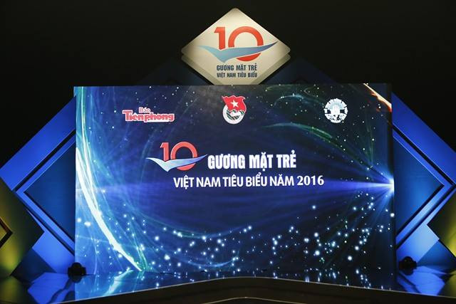 Danh sách 10 Gương mặt trẻ Việt Nam tiêu biểu năm 2016