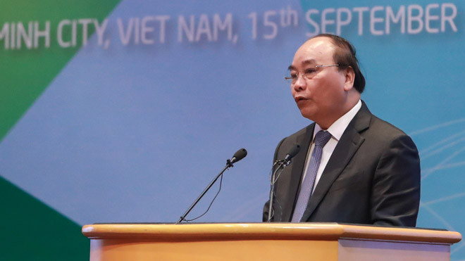 Thủ tướng Nguyễn Xuân Phúc phát biểu tại hội nghị