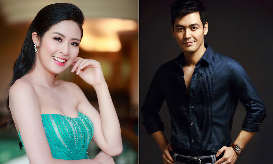 Hoa hậu Ngọc Hân, MC Phan Anh sang Thái Lan chấm thi nhan sắc.