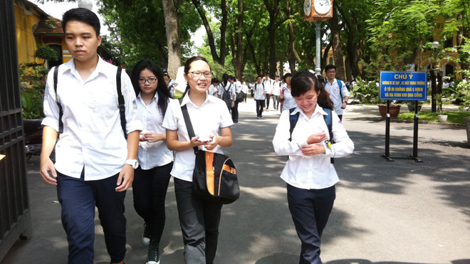 Học sinh dự thi tốt nghiệp THPT năm 2014. Ảnh minh họa: Đỗ Hợp
