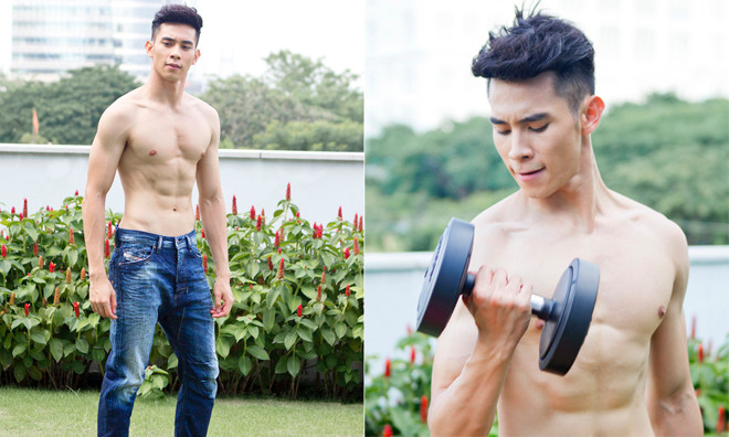 Hồ Vĩnh Khoa khoe cơ bụng 6 múi 'hút hồn' phái nữ