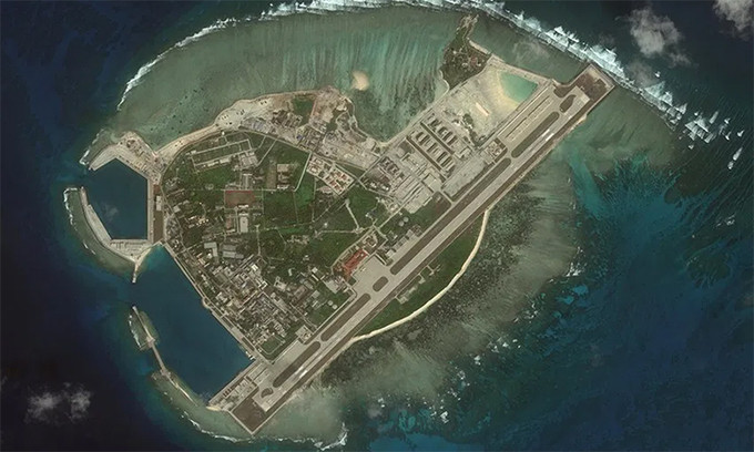 Đảo Phú Lâm thuộc quần đảo Hoàng Sa của Việt Nam. Ảnh: CSIS.