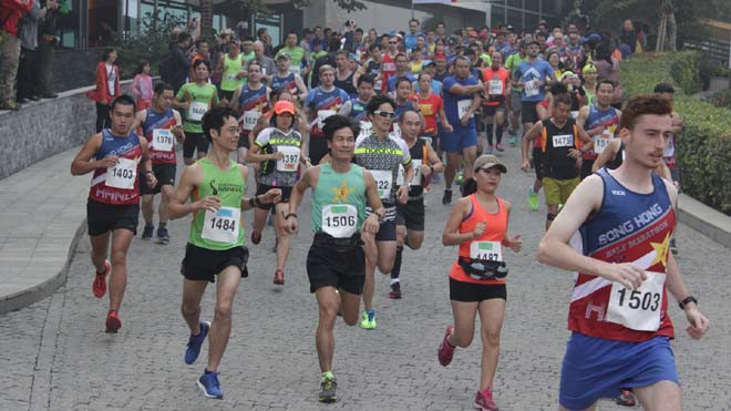 Giải chạy về động vật hoang dã sáng nay 11/12 tại Hà Nội. Ảnh: ENV. 