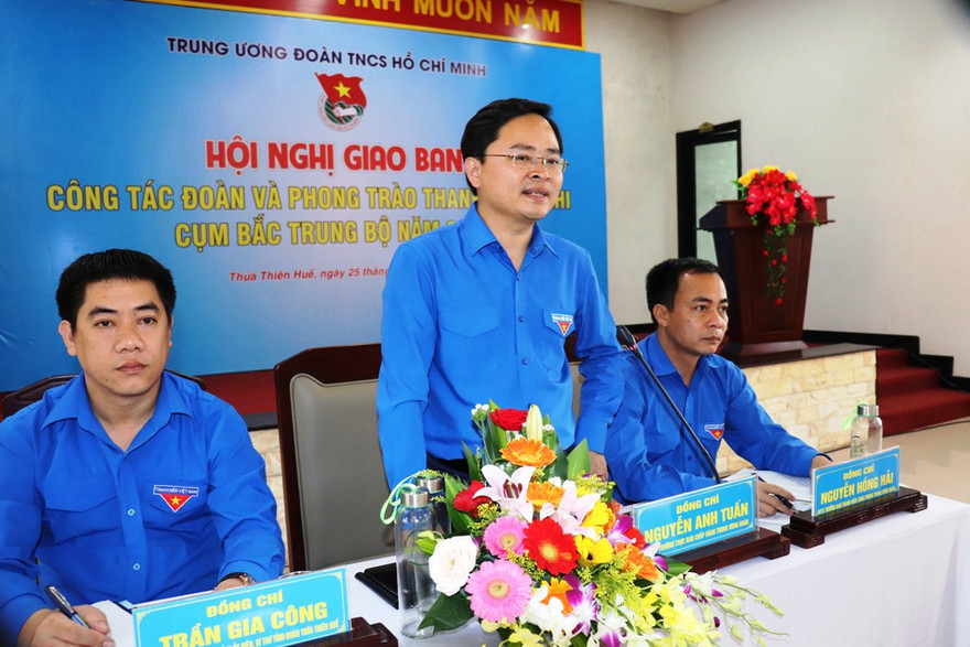 Bí thư Thường trực Trung ương Đoàn Nguyễn Anh Tuấn đã ghi nhận, đánh giá cao những kết quả mà các tỉnh, thành Đoàn cụm Bắc Trung bộ đạt được