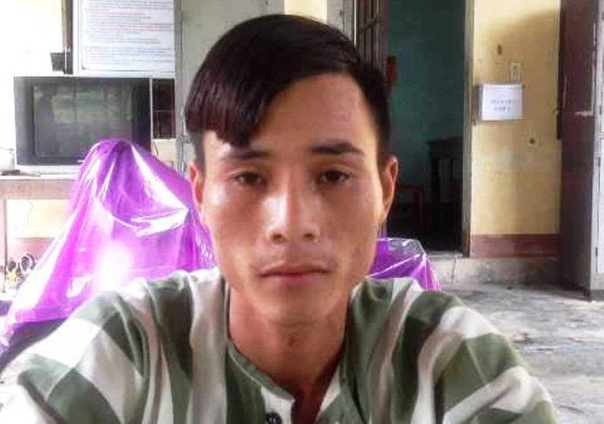 Đối tượng Lê Hưng tại cơ quan công an