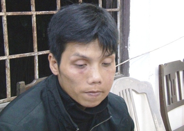 Đối tượng truy nã Phan Đoàn Đình Nhựt tại cơ quan công an