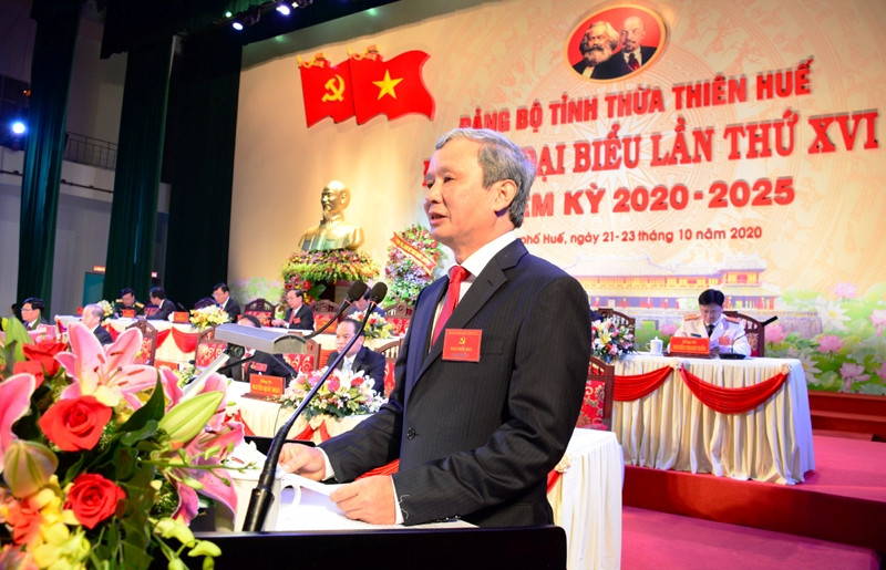 Ông Lê Trường Lưu - UVTW Đảng, Bí thư Tỉnh ủy khóa XV, tái đắc cử Bí thư Tỉnh ủy TT-Huế khóa XVI.