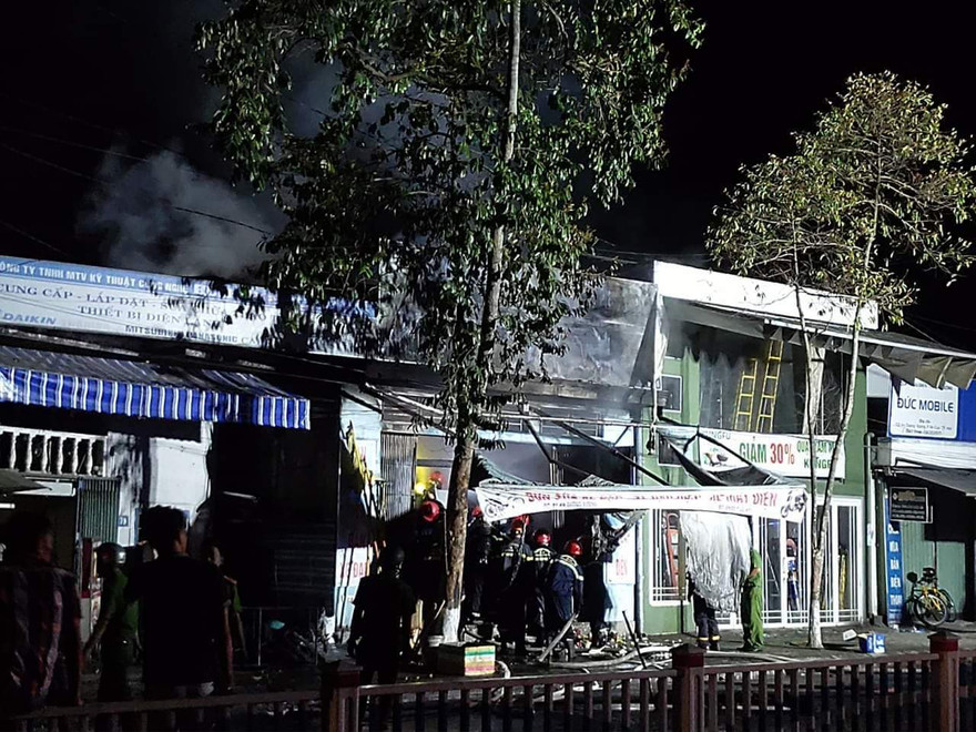 Hiện trường vụ cháy. Nguồn ảnh: Facebook
