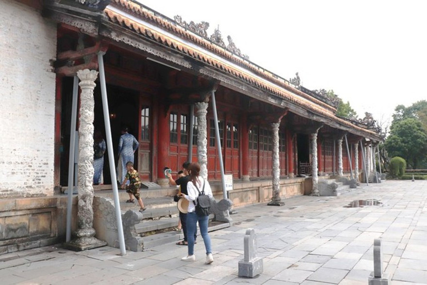 Mặt trước điện Thái Hòa. Ảnh: Ngọc Văn 