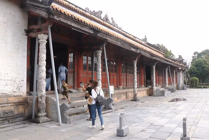 Mặt trước điện Thái Hòa. Ảnh: Ngọc Văn 