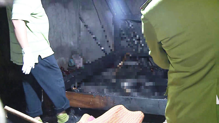 Hiện trường kinh hoàng vụ cháy làm 3 bố con thiệt mạng.