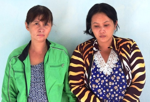 Hai đối tượng trộm là chị em ruột Diệp và Chi đã lôi kéo thêm con cháu tham gia vào hoạt động phạm pháp. (ảnh Phong Anh)