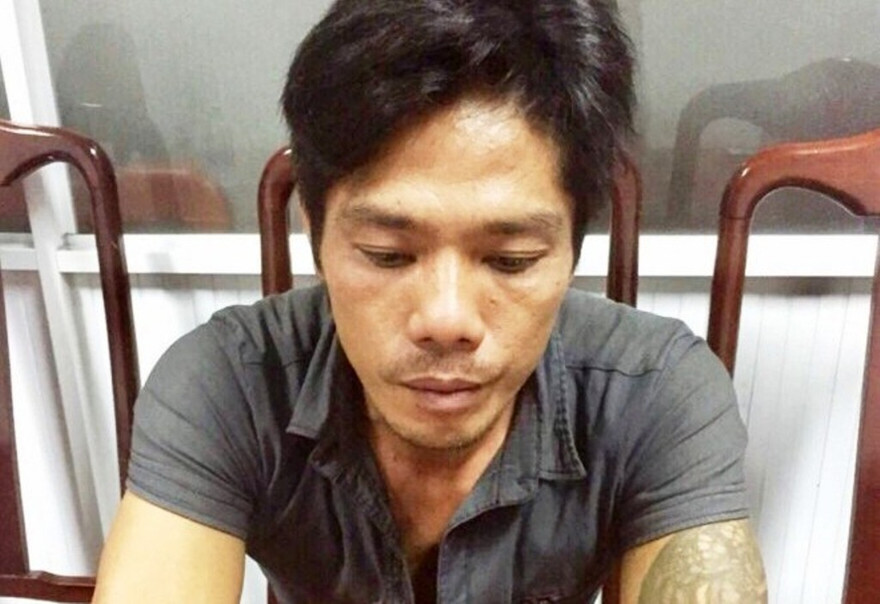 Bị can Lý Trực Đỉnh tại cơ quan điều tra