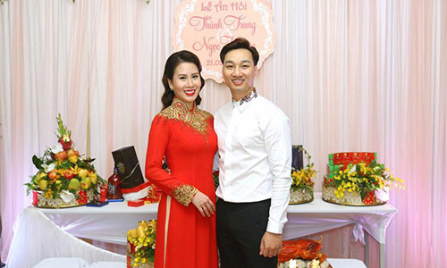 Thành Trung và Ngọc Hương kỷ niệm 4 năm yêu nhau.