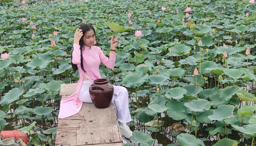 Cận cảnh hồ sen, vườn hoa hướng dương có một không hai ở Sài Gòn