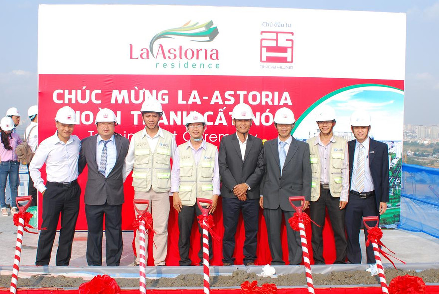 Dự án La - Astoria cất nóc vượt tiến độ