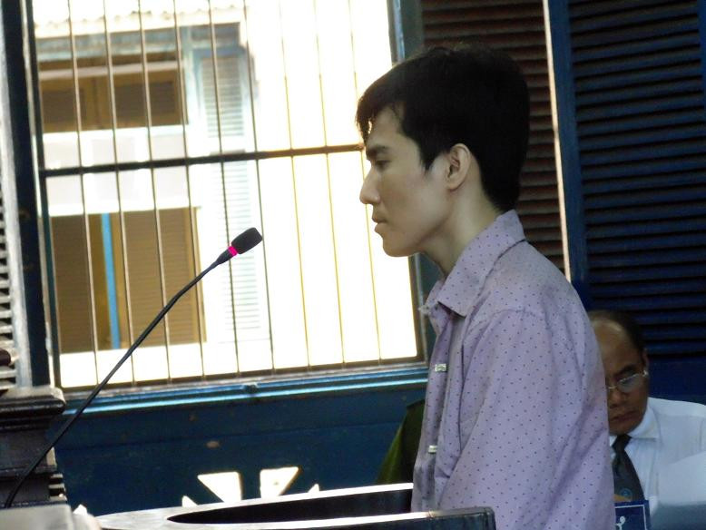 Đỗ Đình Nam tại phiên tòa sơ thẩm chiều 14/12.