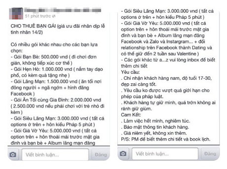 Nở rộ trào lưu ‘tìm người yêu’ trước thềm Valentine