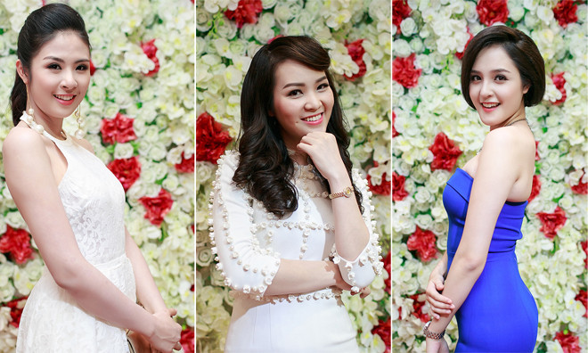 Ngọc Hân, Thụy Vân, Hoàng Anh rạng rỡ khoe sắc ở sự kiện.