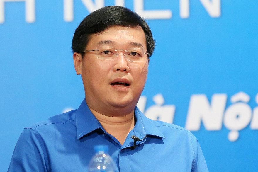 Bí thư thứ nhất Trung ương Đoàn Lê Quốc Phong. Ảnh: Như Ý