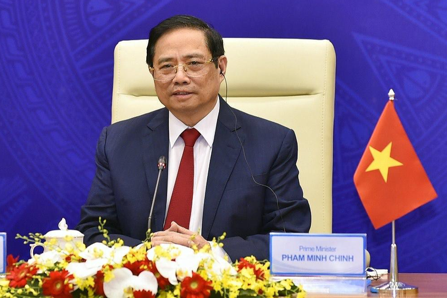 Thủ tướng Phạm Minh Chính tham dự hội nghị. (Ảnh: VGP)