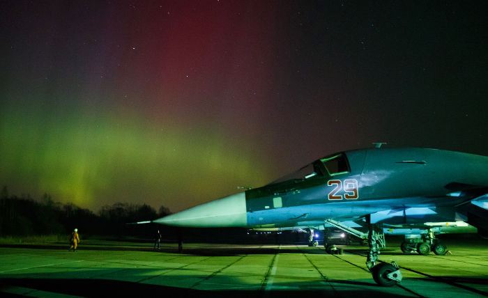 Tiêm kích ném bom Su-34 của Không quân Nga. Ảnh: Interfax