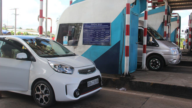 Trạm BOT tuyến tránh TP Biên Hòa thu phí trở lại sau khi giảm 20%