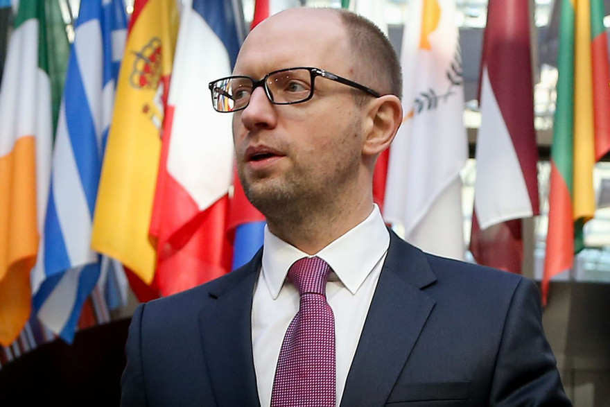 Thủ tương Ukraine Arseniy Yatsenyuk. Ảnh: Reuters