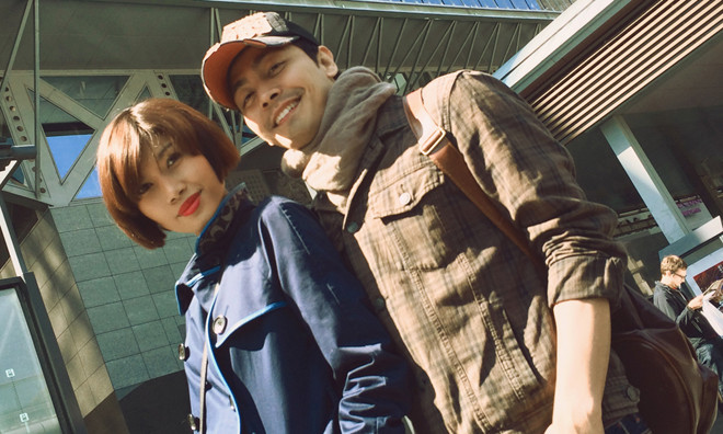 Trang Lạ, Phan Anh tình tứ đi thăm thú Nhật Bản