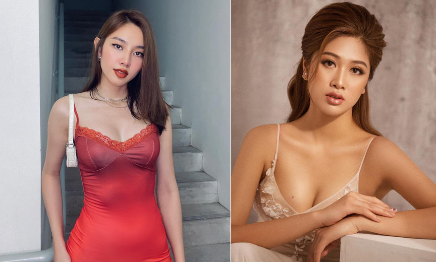 Người đẹp Nhân ái Thuỳ Tiên, hotgirl hàng không Vân Ly đọ sắc với váy hai dây nóng bỏng