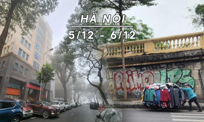 Hà Nội trời rét, chuyển mưa vài nơi