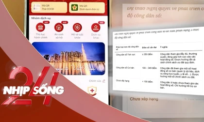 NHỊP SỐNG 24: Cục C06 - Điểm công dân số trên VNeID để khuyến khích, không xử phạt