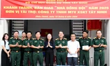Bàn giao nhà đồng đội cho quân nhân có hoàn cảnh khó khăn