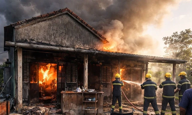 Người bệnh liệt giường tử vong trong vụ cháy nhà ở Huế