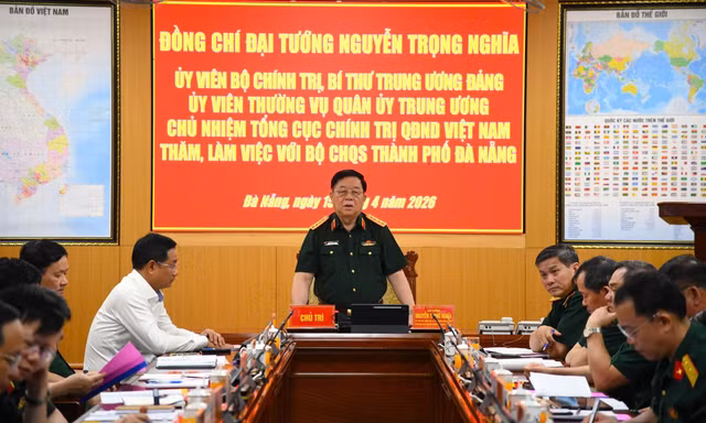 Đại tướng Nguyễn Trọng Nghĩa giao nhiệm vụ cho Bộ Chỉ huy Quân sự TP. Đà Nẵng