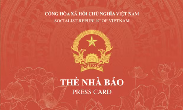 Công bố mẫu thẻ nhà báo mới