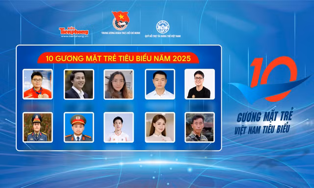 Công bố danh sách 10 Gương mặt trẻ Việt Nam tiêu biểu năm 2025