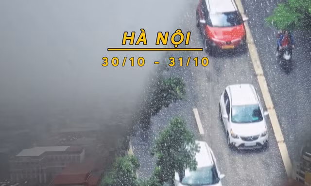 Hà Nội đón không khí lạnh, mưa rải rác, nhiệt độ giảm sâu