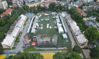 Nhìn từ trên cao địa điểm 'Sóng Festival: Một chạm - Vạn niềm tin'