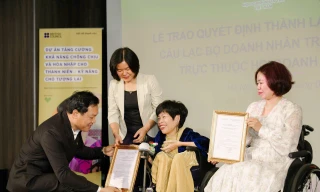 Chị Nguyễn Thị Vân làm Chủ tịch Câu lạc bộ Doanh nhân trẻ tạo tác động xã hội