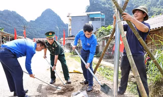 Sẽ xây dựng 250 công trình thanh niên Thắp sáng đường biên - Đường cờ Tổ quốc