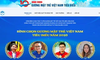 Mở cổng bình chọn trực tuyến đề cử Giải thưởng gương mặt trẻ Việt Nam tiêu biểu 2025