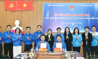 Đoàn Thanh niên Chính phủ và Tỉnh Đoàn Ninh Bình ký kết phối hợp hoạt động
