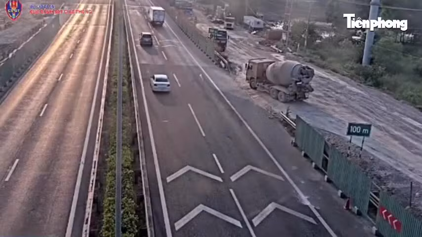 CSGT xử phạt một đơn vị thi công trên cao tốc TPHCM – Long Thành 