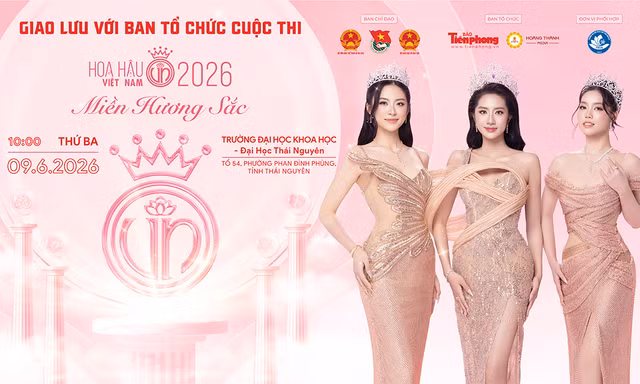 Hoa hậu Việt Nam 2024 Hà Trúc Linh sẽ có mặt tại Trường Đại học Khoa học – Đại học Thái Nguyên (TNUS) sáng 9/6/2026