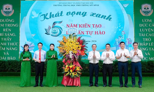 THPT Mỹ Đình sau 5 năm: Mở rộng quy mô và khẳng định chất lượng giáo dục