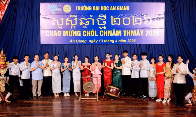 Sinh viên Khmer trường Đại học An Giang - Đại học Quốc gia TP. Hồ Chí Minh. (Ảnh: BTC)