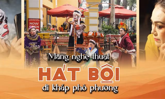 Mang nghệ thuật Hát Bội đi khắp phố phường
