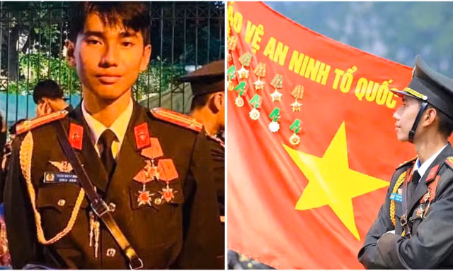 Trần Nhật Minh - Bước chân kiêu hãnh trong Khối nam sĩ quan Hậu cần Kỹ thuật CAND tại Lễ kỷ niệm A80