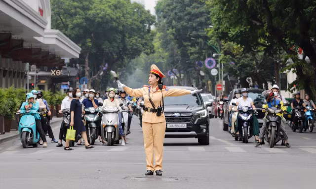 Phân luồng giao thông phục vụ Đại hội đại biểu toàn quốc Đoàn TNCS Hồ Chí Minh lần thứ XIII